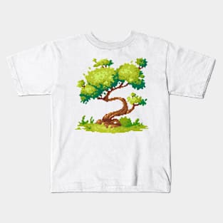 Pixel magical tree Kids T-Shirt